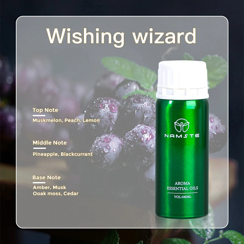 Namste Perfume Essential Oils 100ml Series - Luxurious Fragrances for Diffusers, Ideal for Home & Office Spaces