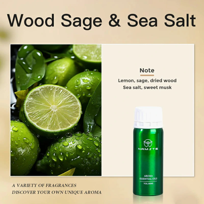 Namste Floral & Fruity 100ml Essential Oils - Fresh Floral & Sweet Fruit Scents for Home & Office