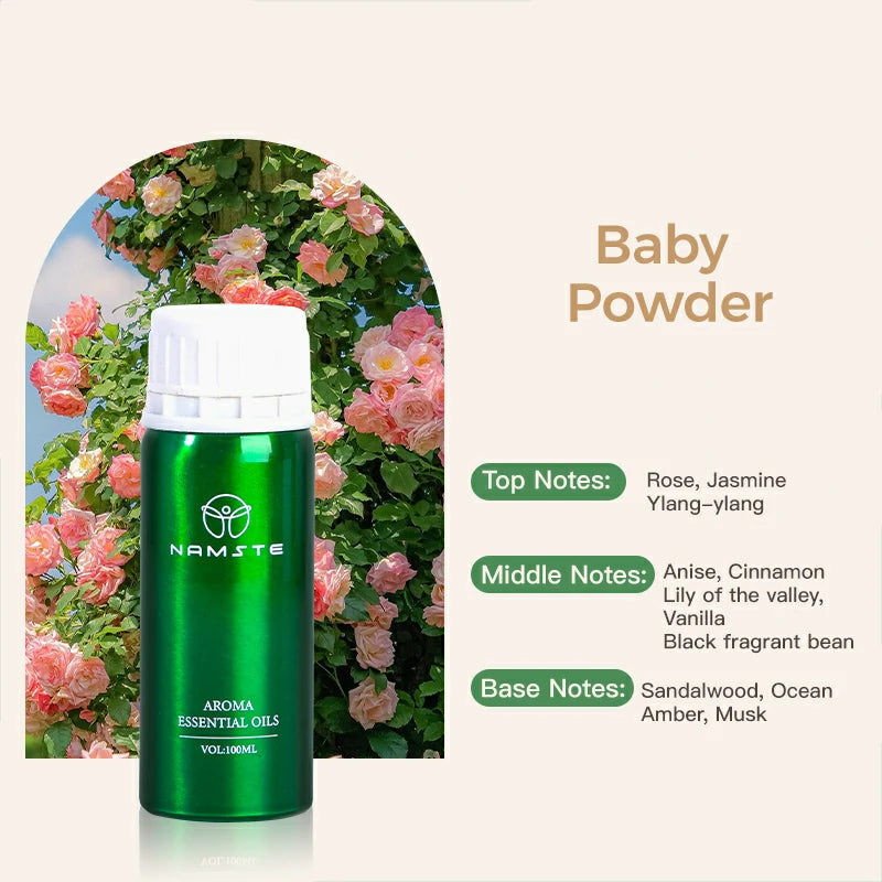 Namste Perfume Essential Oils 100ml Series - Luxurious Fragrances for Diffusers, Ideal for Home & Office Spaces